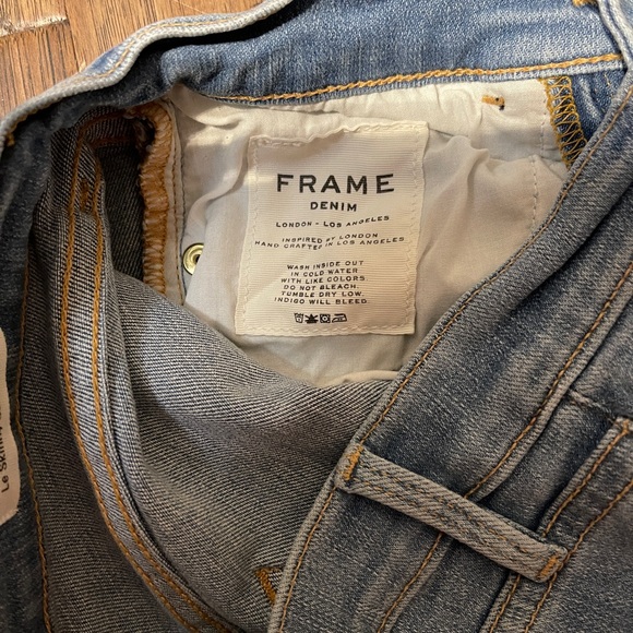 FRAME Denim Le Skinny De Jeanne Ankle Length 5 Pocket Design Zip Button Jeans - Picture 5 of 5